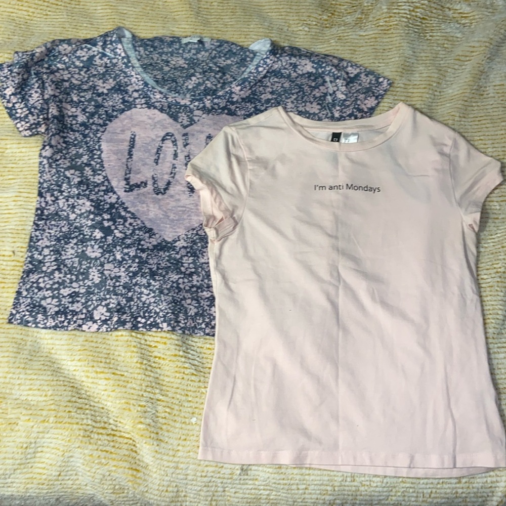 Pink size M (fits like an XXS) flower blue size XS